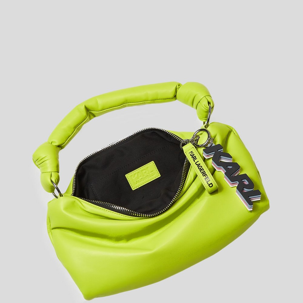 Light Green Women's Karl Lagerfeld K/Knotted Small Shoulder Bags | AE065AUYJ