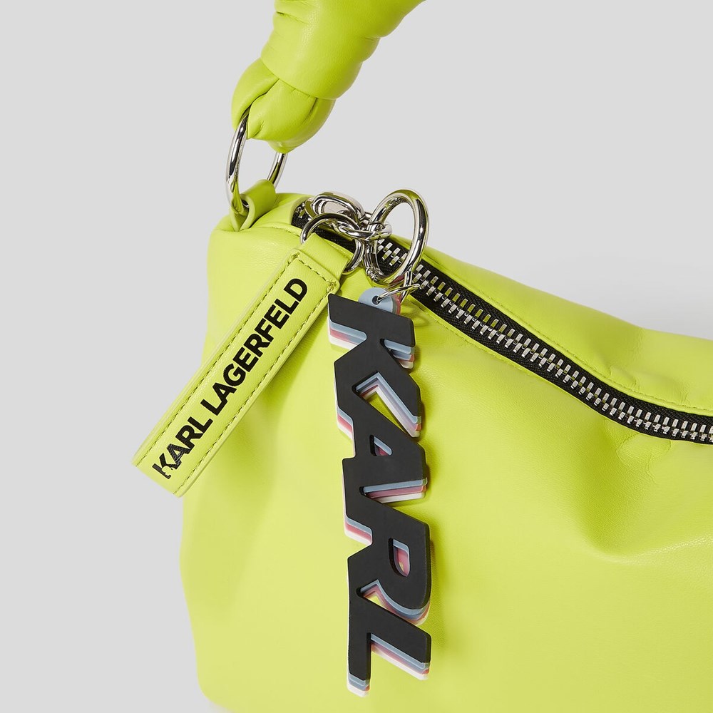 Light Green Women's Karl Lagerfeld K/Knotted Small Shoulder Bags | AE065AUYJ