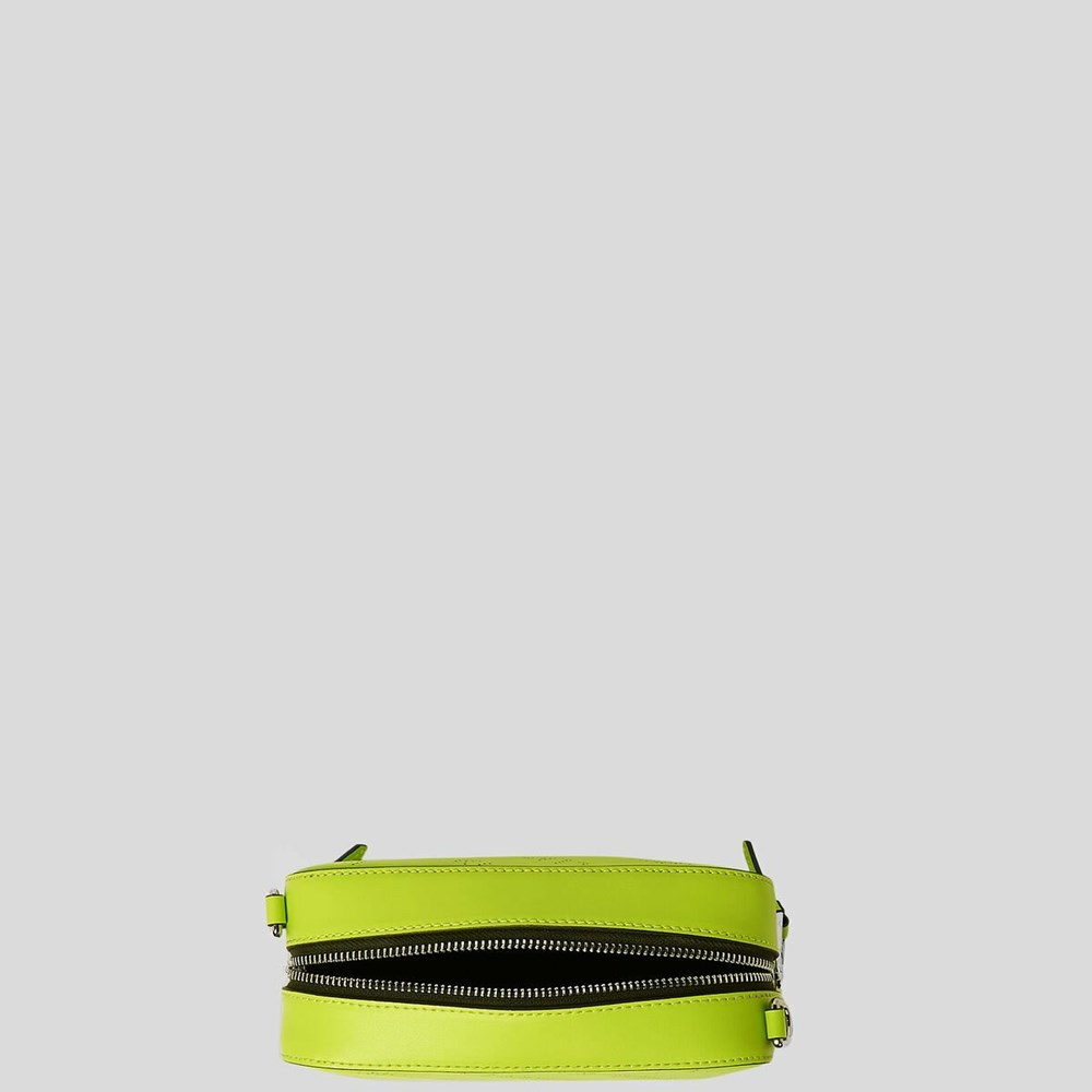 Light Green Women's Karl Lagerfeld K/Punched Logo Camera Bag | AE253VQKJ