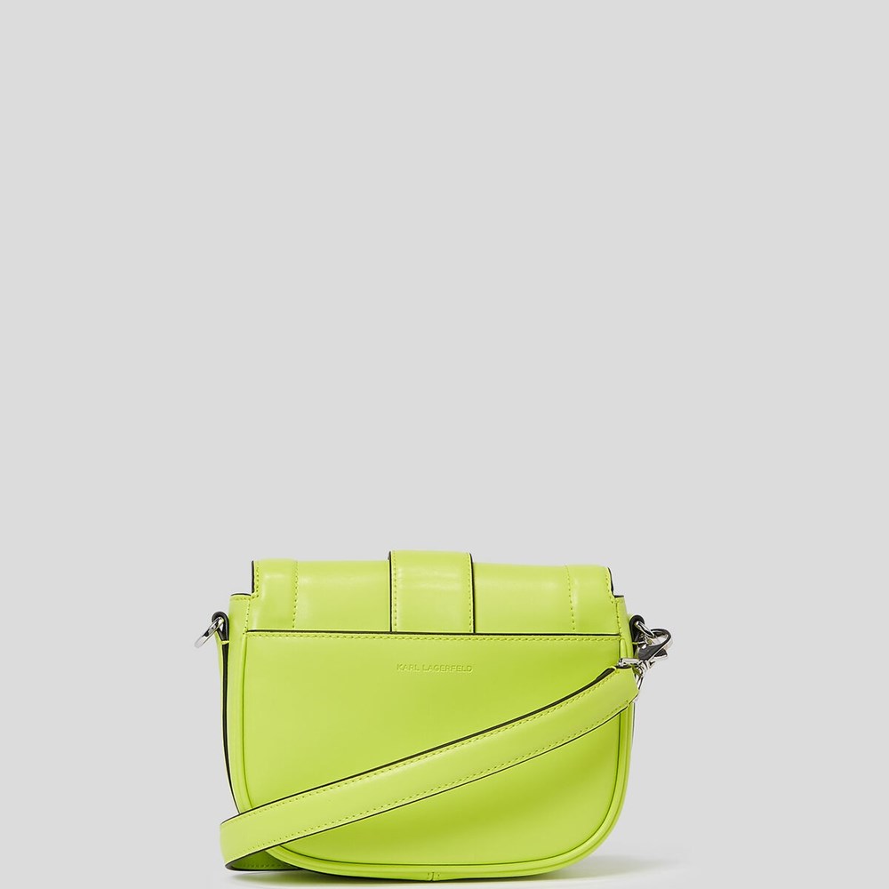 Light Green Women's Karl Lagerfeld K/Saddle Small Shoulder Bags | AE651SVQI