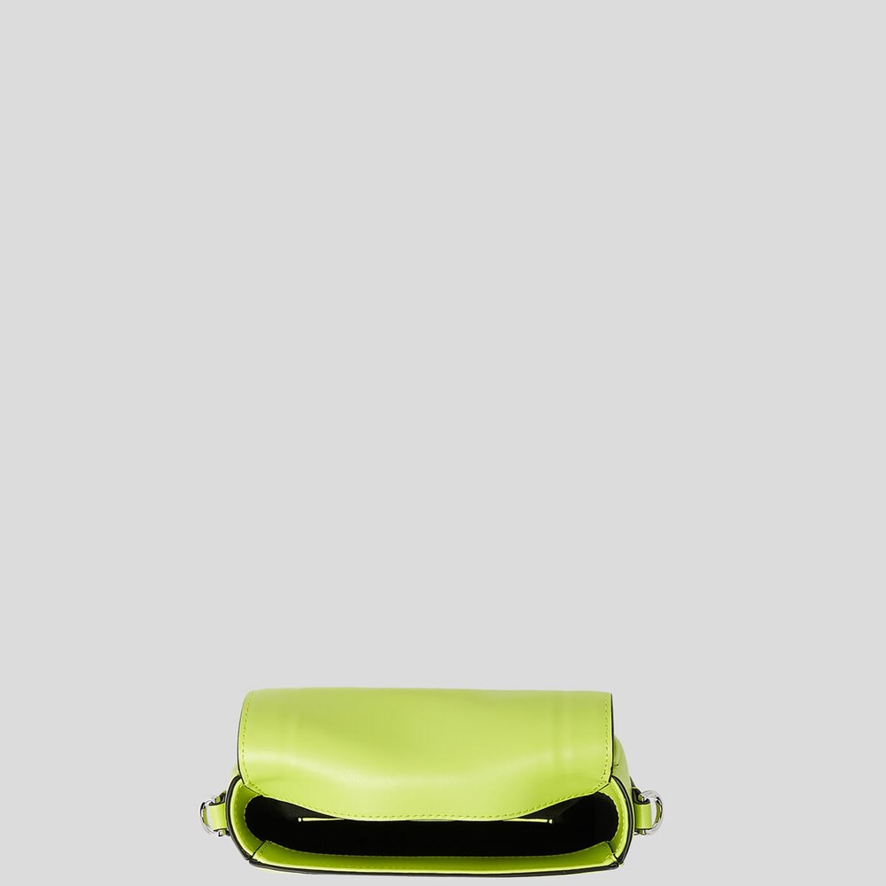 Light Green Women's Karl Lagerfeld K/Saddle Small Shoulder Bags | AE651SVQI