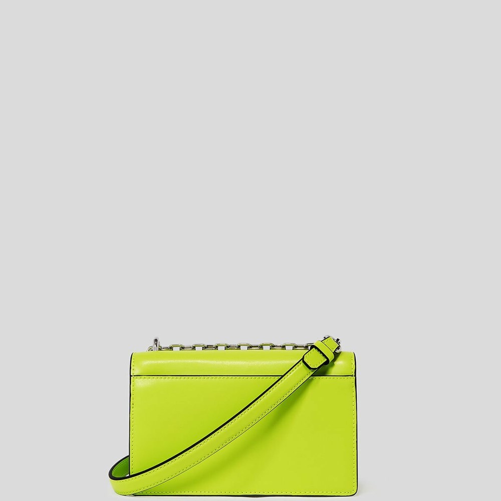 Light Green Women's Karl Lagerfeld K/Signature Small Shoulder Bags | AE802XTKR