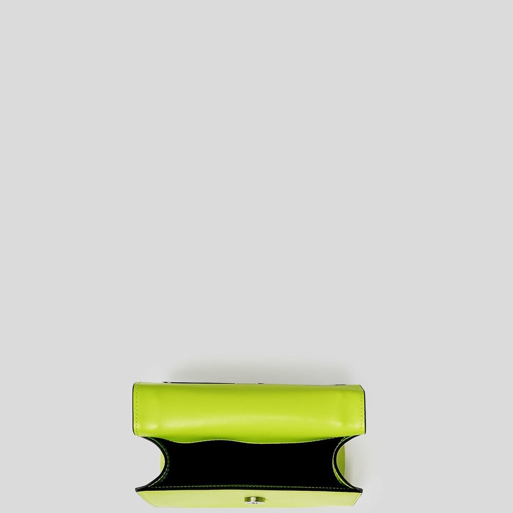 Light Green Women's Karl Lagerfeld K/Signature Small Shoulder Bags | AE802XTKR