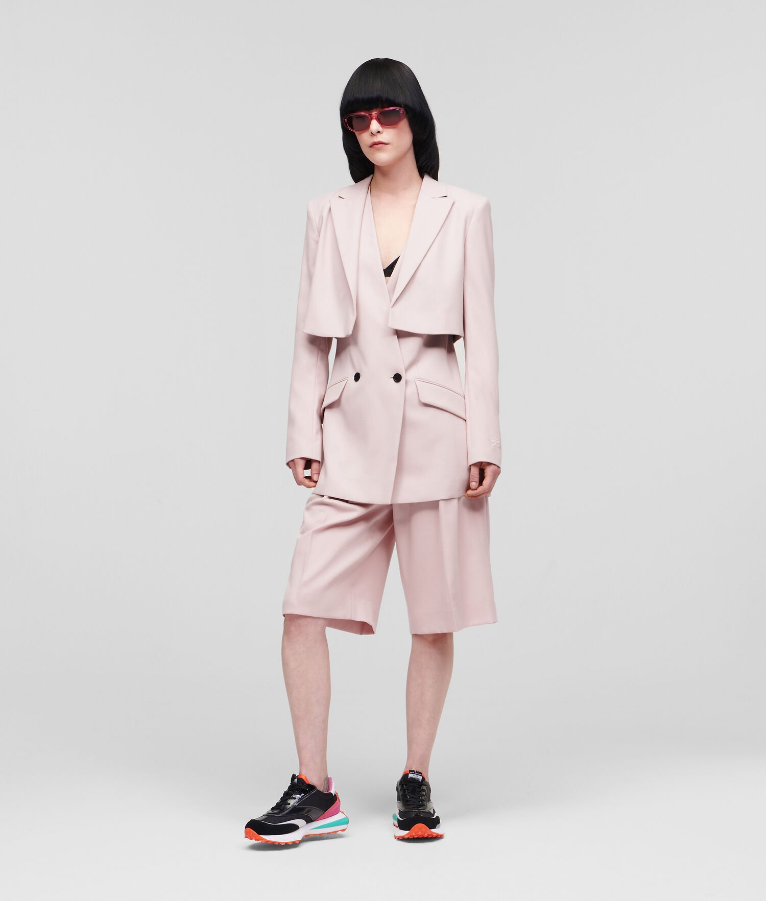 Light Pink Women's Karl Lagerfeld Transformer Blazers | AE190TSEU