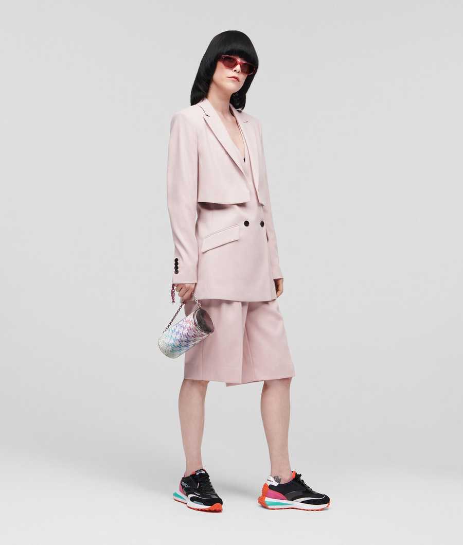 Light Pink Women's Karl Lagerfeld Transformer Blazers | AE190TSEU