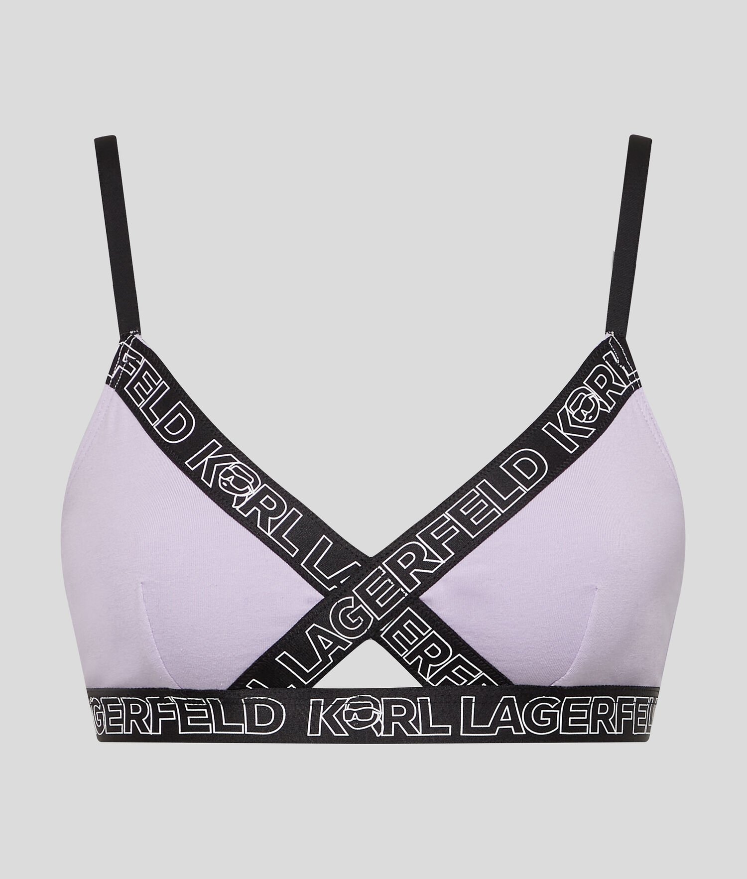 Light Purple Women's Karl Lagerfeld Ikonik 2.0 Peephole Bra Underwear | AE485MJYL