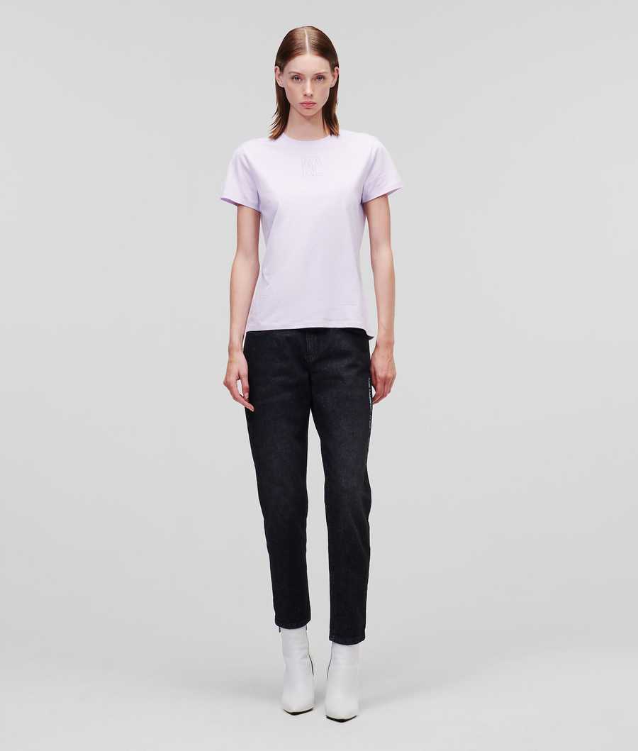 Light Women's Karl Lagerfeld Athleisure T-Shirts | AE518BGXR