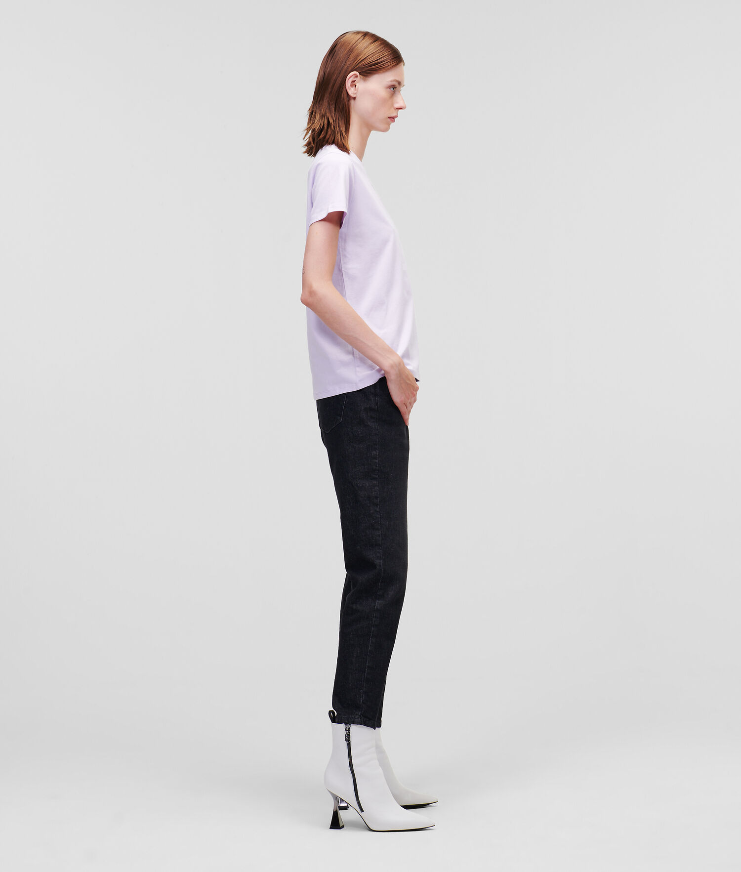 Light Women's Karl Lagerfeld Athleisure T-Shirts | AE518BGXR