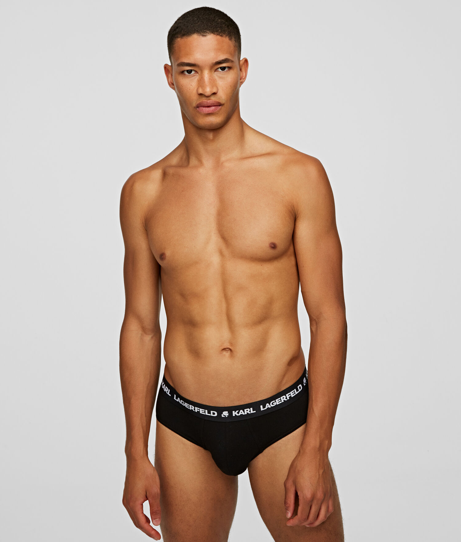 Multicolor Men's Karl Lagerfeld Logo Briefs 3-pack Underwear | AE817EPHY