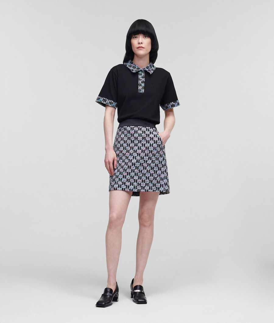 Multicolor Women's Karl Lagerfeld Kl Monogram BOUCLÉ Skirts | AE081AVJI