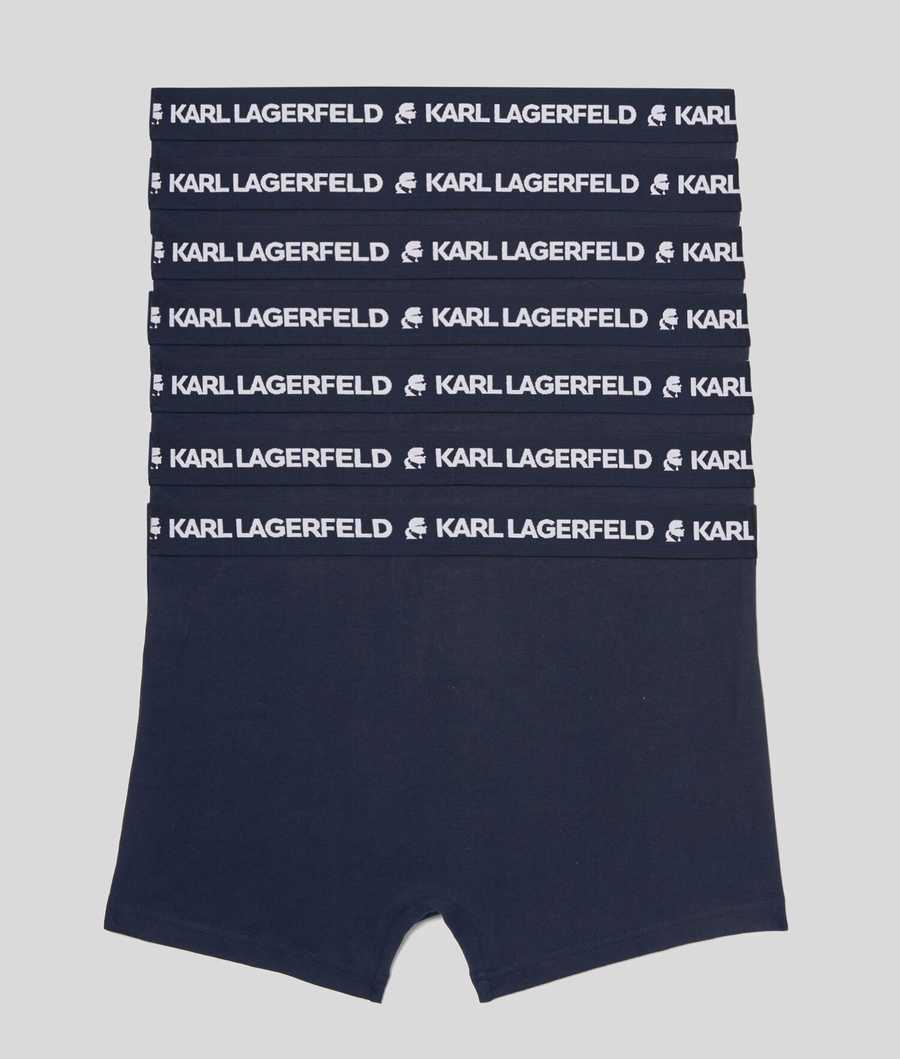 Navy Men's Karl Lagerfeld Karl Logo Trunks - 7 Pack Underwear | AE740XMYW