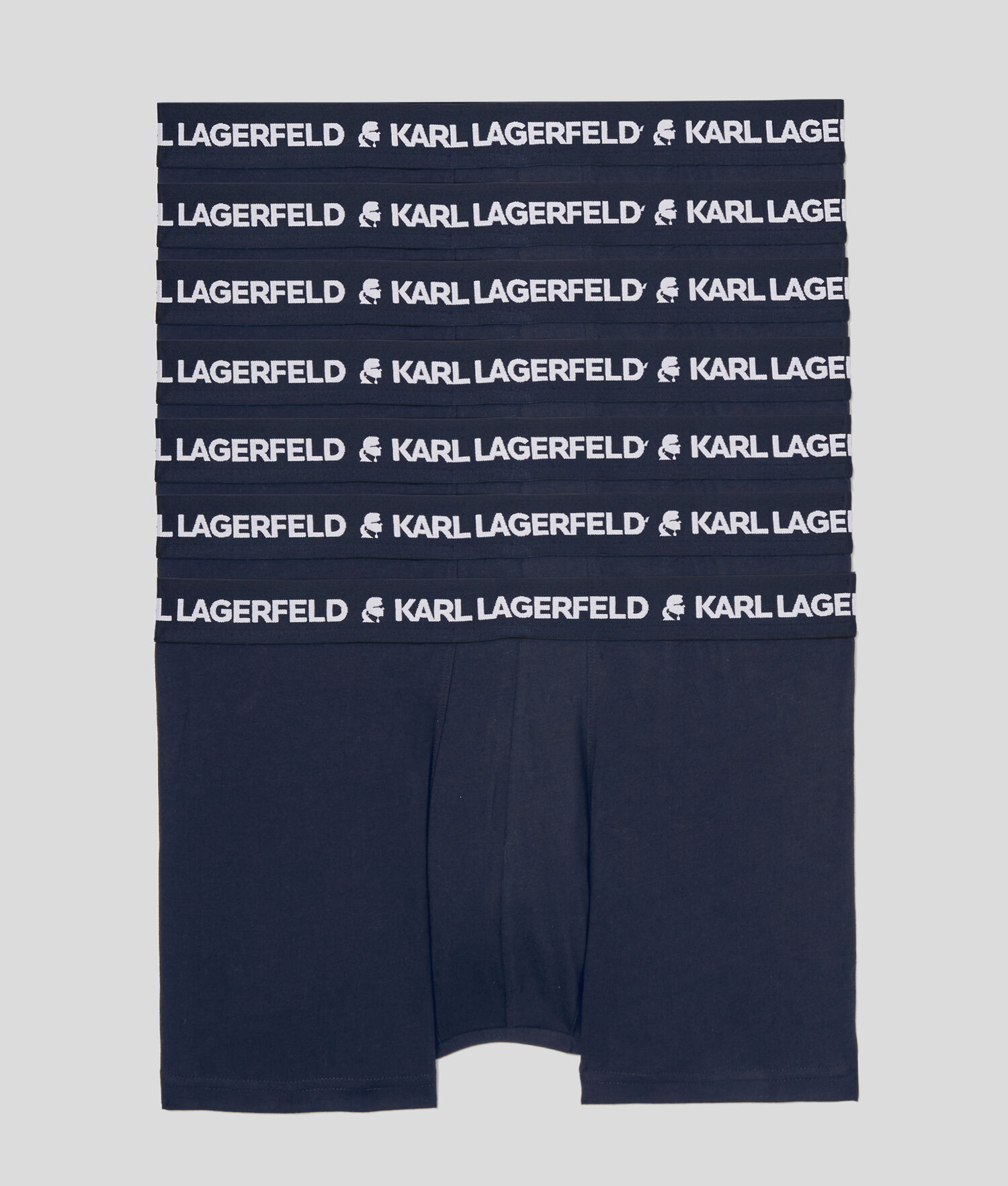 Navy Men\'s Karl Lagerfeld Karl Logo Trunks - 7 Pack Underwear | AE740XMYW