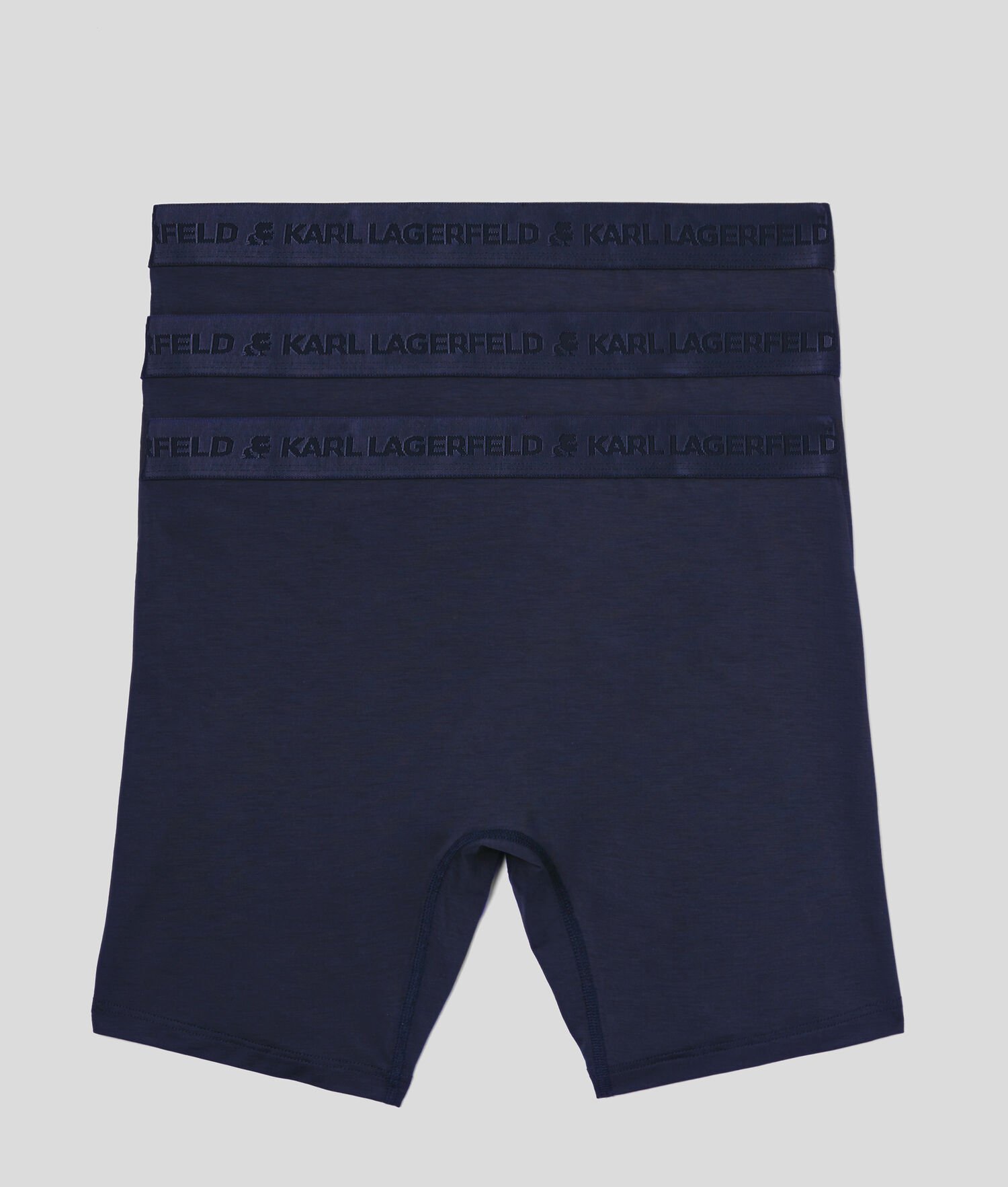 Navy Men's Karl Lagerfeld Premium Karl Logo Boxers – 3 Pack Underwear | AE718LYPX