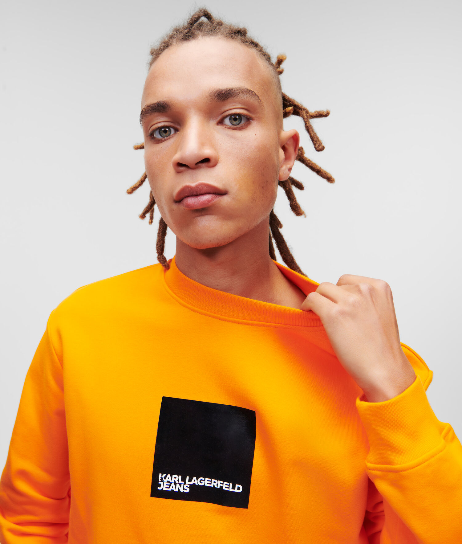 Orange Men's Karl Lagerfeld Klj Sweatshirts | AE402HODJ