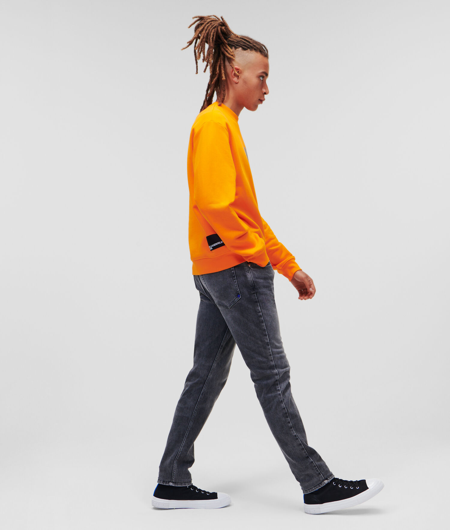 Orange Men's Karl Lagerfeld Klj Sweatshirts | AE402HODJ