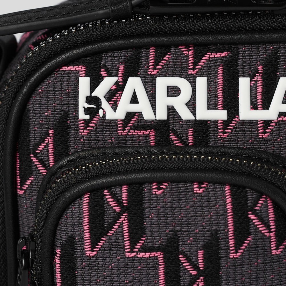 Pink Multicolor Women's Karl Lagerfeld K/Monogram Crossbody Bags | AE587HKDR