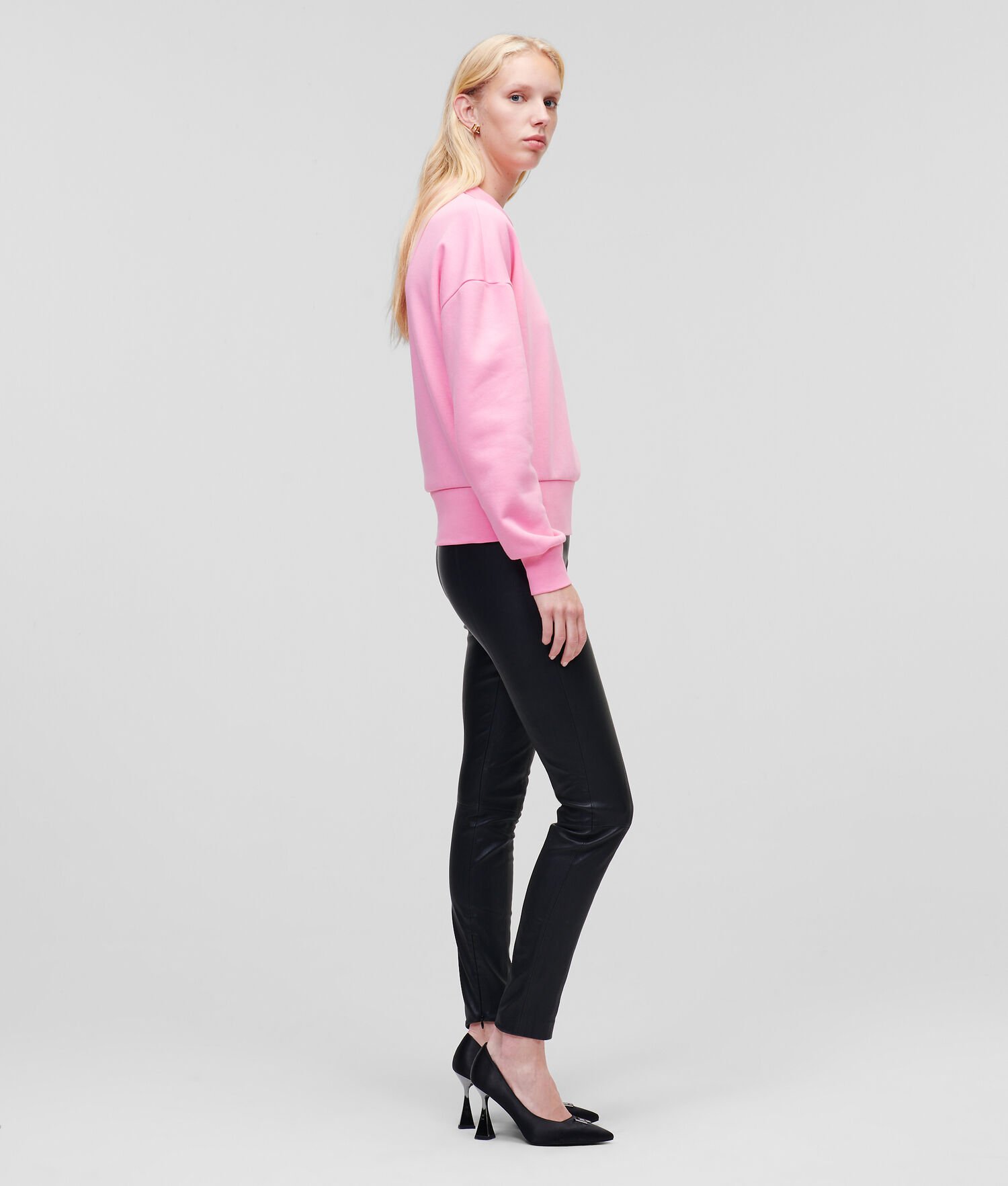 Pink Women's Karl Lagerfeld Athleisure Half-zip Sweatshirts | AE982LMWC