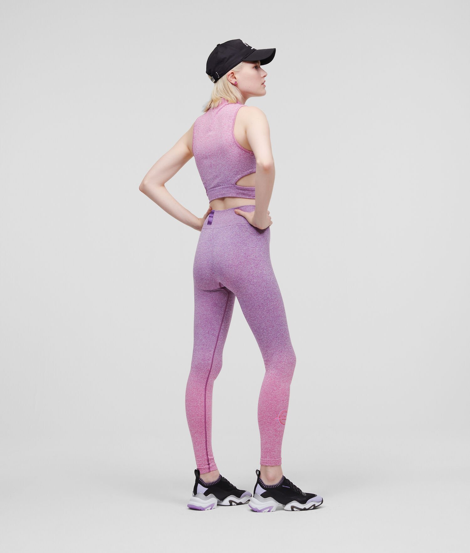 Purple / Pink Women's Karl Lagerfeld Rue St-guillaume Seamless Pants | AE768VSGW