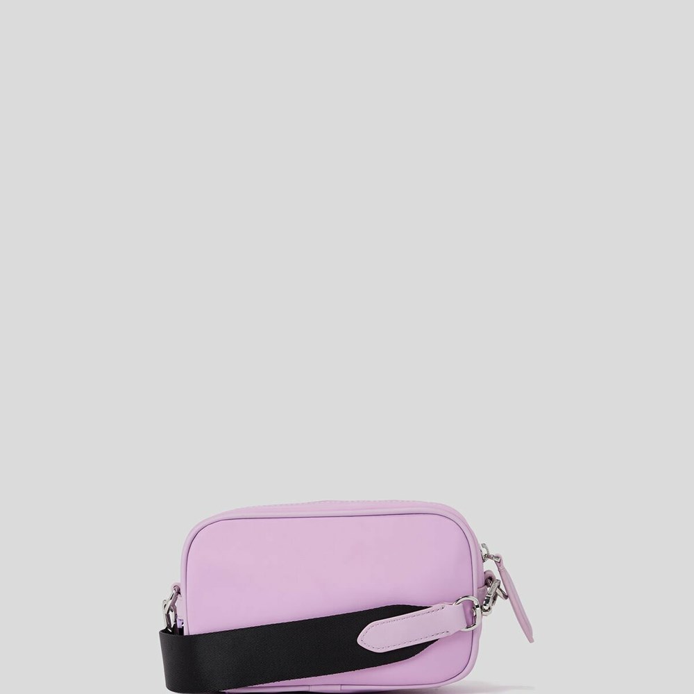 Purple Women's Karl Lagerfeld K/Ikonik 2.0 Nylon Camera Bag | AE317XJVF