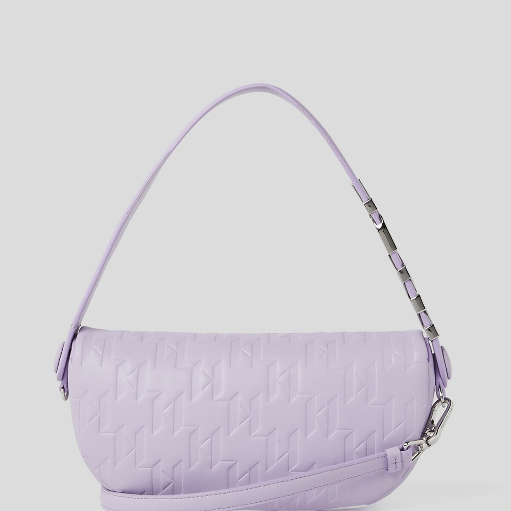 Purple Women's Karl Lagerfeld K/Swing Baguette Bag | AE374VAZK