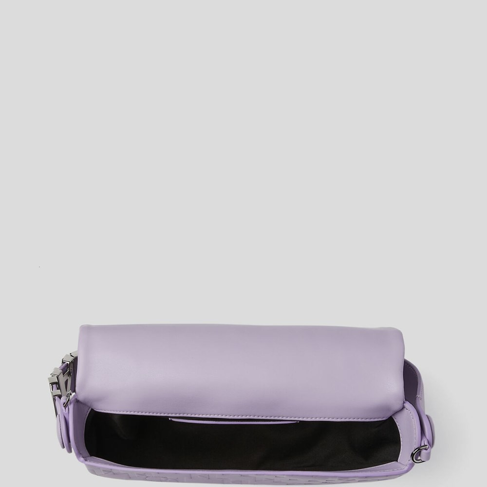 Purple Women's Karl Lagerfeld K/Swing Baguette Bag | AE374VAZK