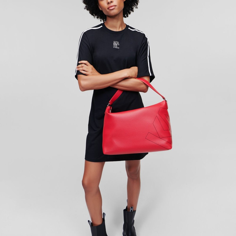 Red Women's Karl Lagerfeld K/Athleisure Tote Bags | AE635BAQO