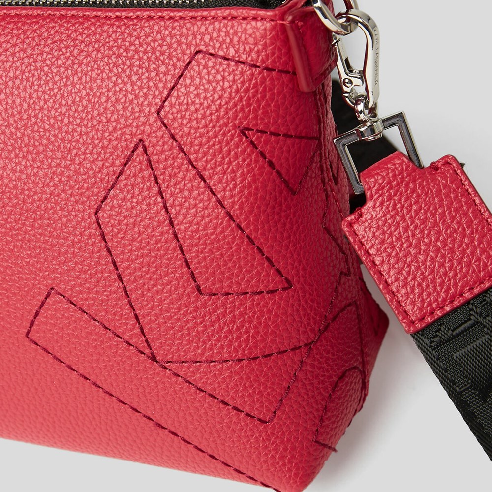 Red Women's Karl Lagerfeld K/Athleisure Crossbody Bags | AE940VJCQ