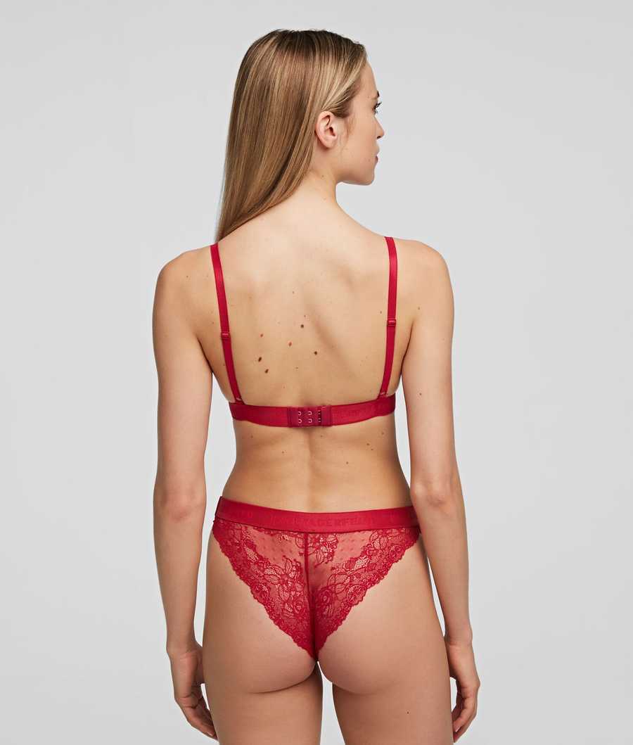 Red Women's Karl Lagerfeld Lace Briefs - 2 Pack Underwear | AE678NUTP