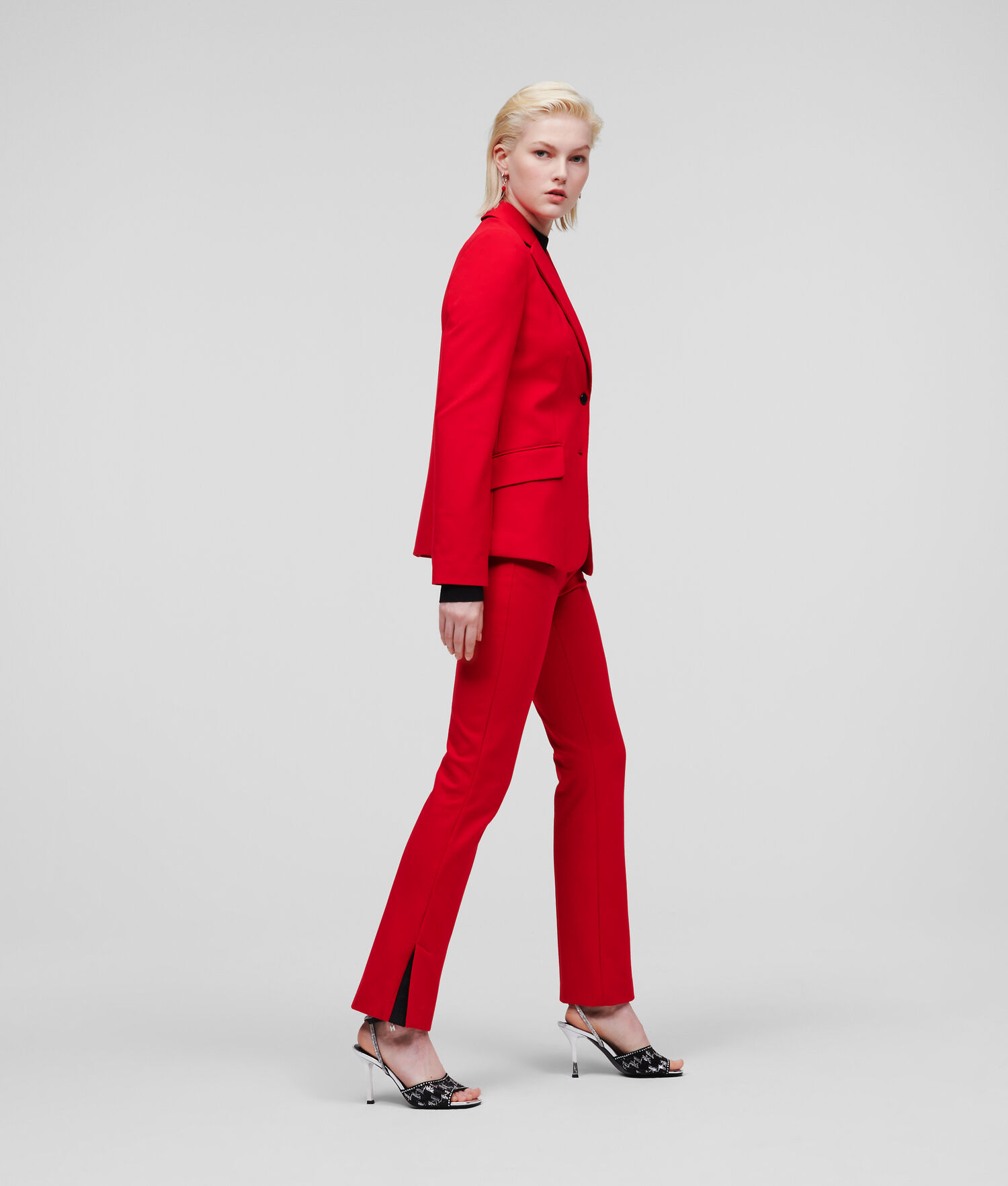 Red Women's Karl Lagerfeld Punto Jackets | AE437WNTX