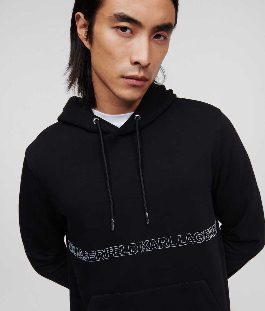 Silver Men's Karl Lagerfeld Karl Logo Sweatshirts | AE946JSQR