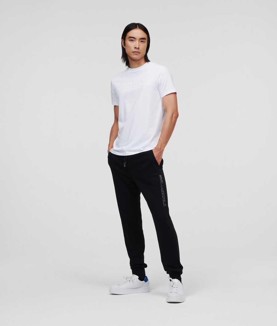 Silver Men's Karl Lagerfeld Karl Relaxed Fit Sweatpants | AE162VTGD