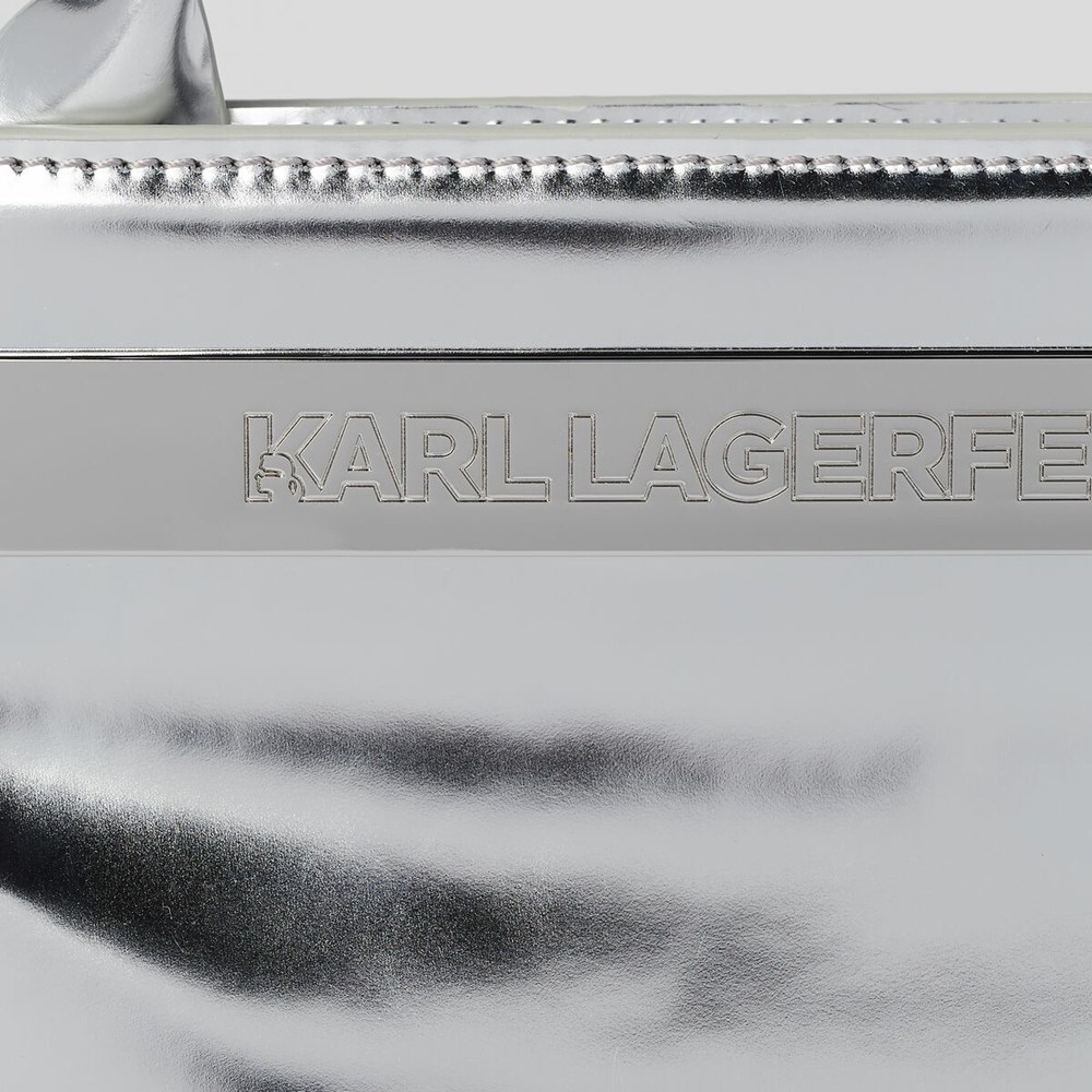 Silver Women's Karl Lagerfeld K/Kross Archive Small Handbags | AE761LYRO