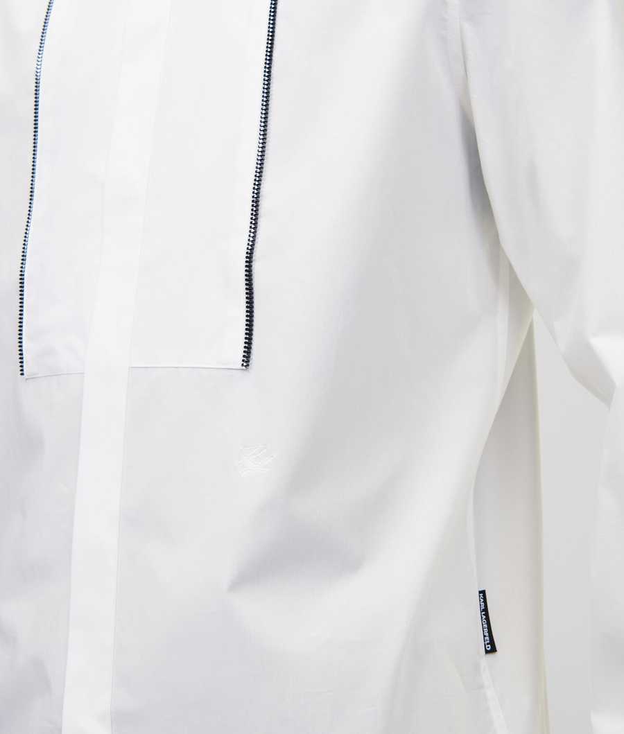 White Men's Karl Lagerfeld Evening Shirts | AE612KTGW