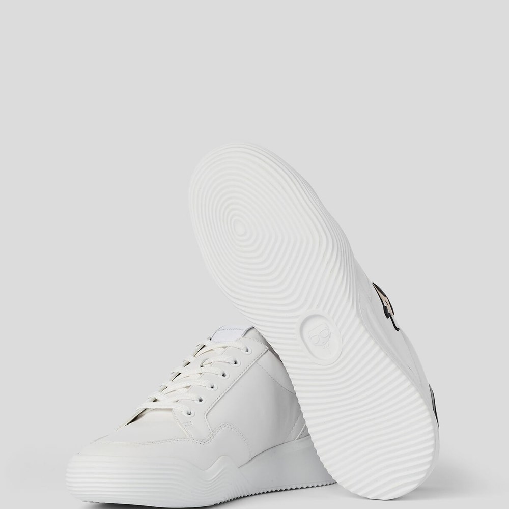 White Men's Karl Lagerfeld K/Ikonik Kapri Run Sneakers | AE402TWKD