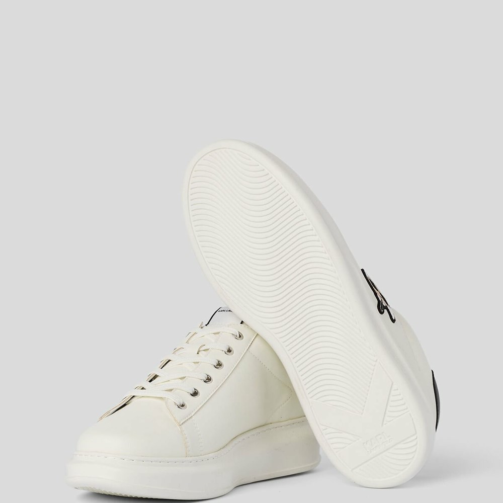 White Men's Karl Lagerfeld K/Ikonik Kapri Sneakers | AE927VETU