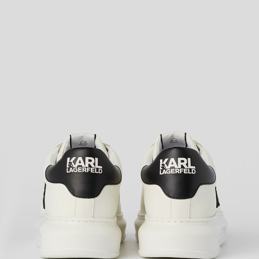 White Men's Karl Lagerfeld K/Ikonik Kapri Sneakers | AE927VETU