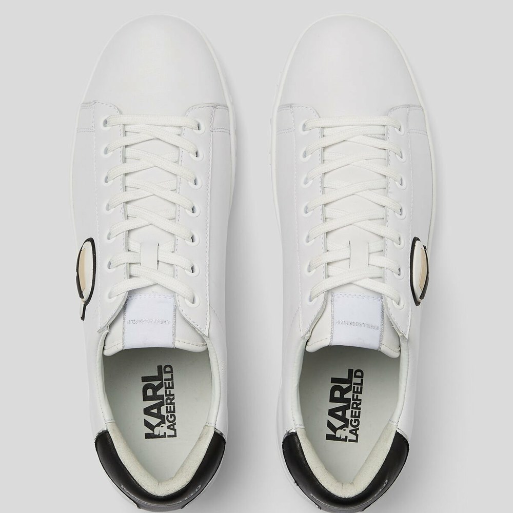 White Men's Karl Lagerfeld K/Ikonik Kupsole Iii 3d Lace Sneakers | AE125TUGL