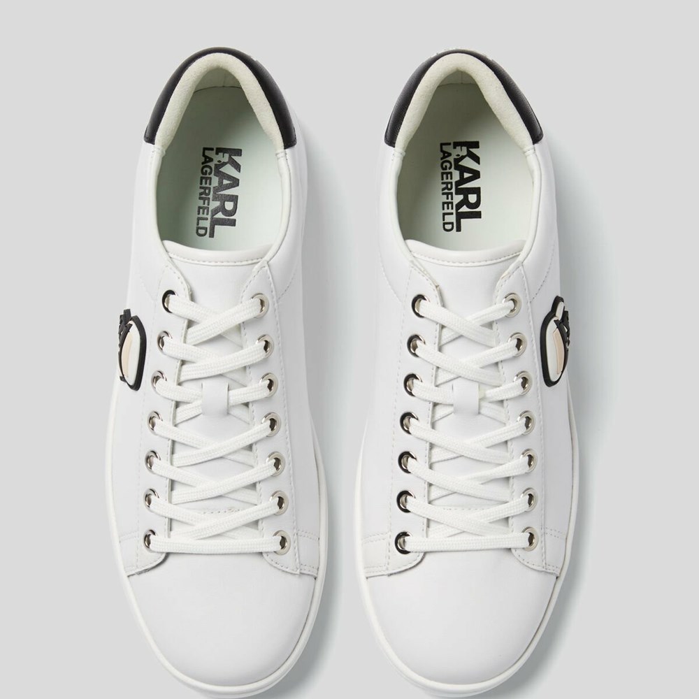 White Men's Karl Lagerfeld Kourt 2 Karl Ikonik 3d Sneakers | AE342MPEV