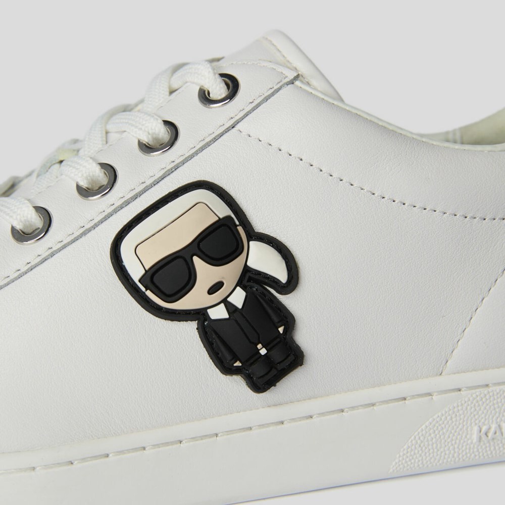 White Men's Karl Lagerfeld Kourt 2 Karl Ikonik 3d Sneakers | AE342MPEV