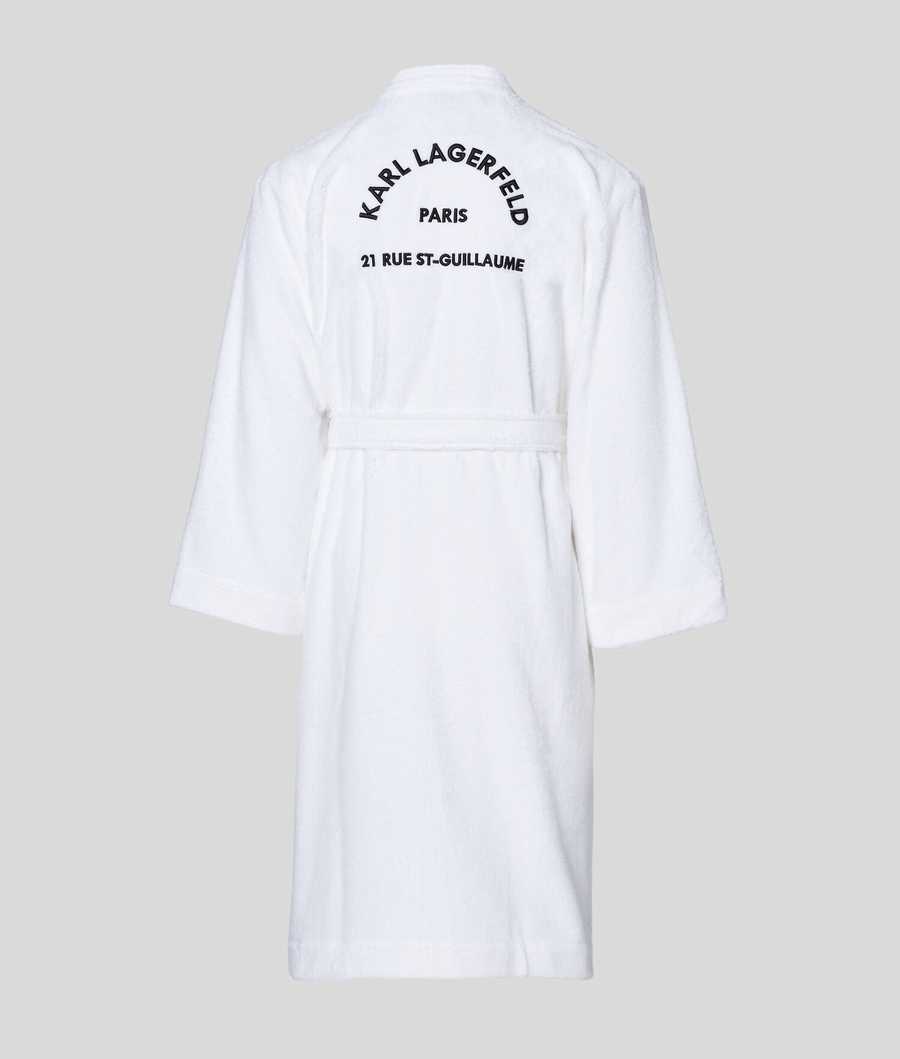 White Men's Karl Lagerfeld Rue St-guillaume Bathrobe Loungewear | AE279HXLJ