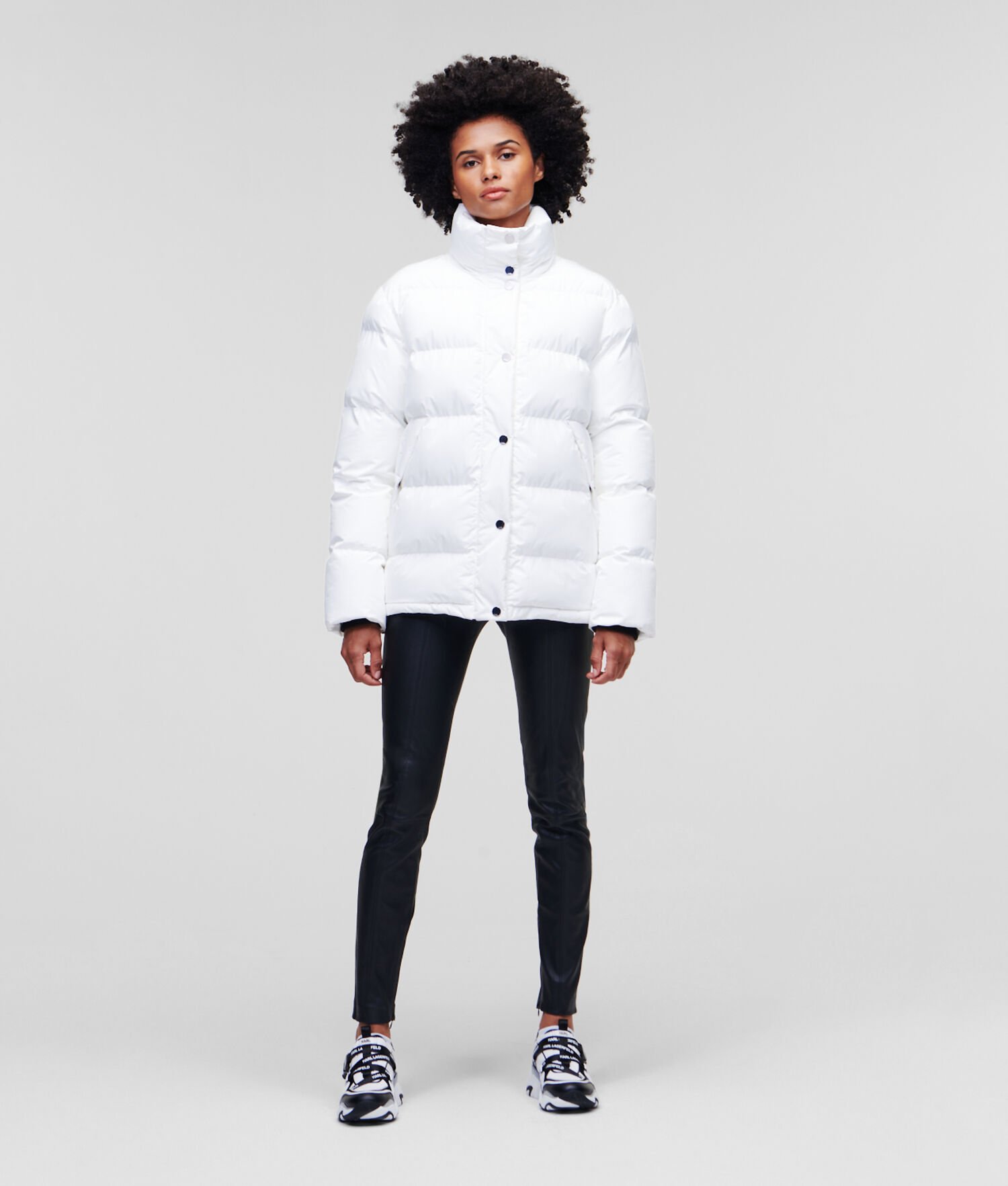 White Women's Karl Lagerfeld Athleisure Down Jackets | AE514MPWH