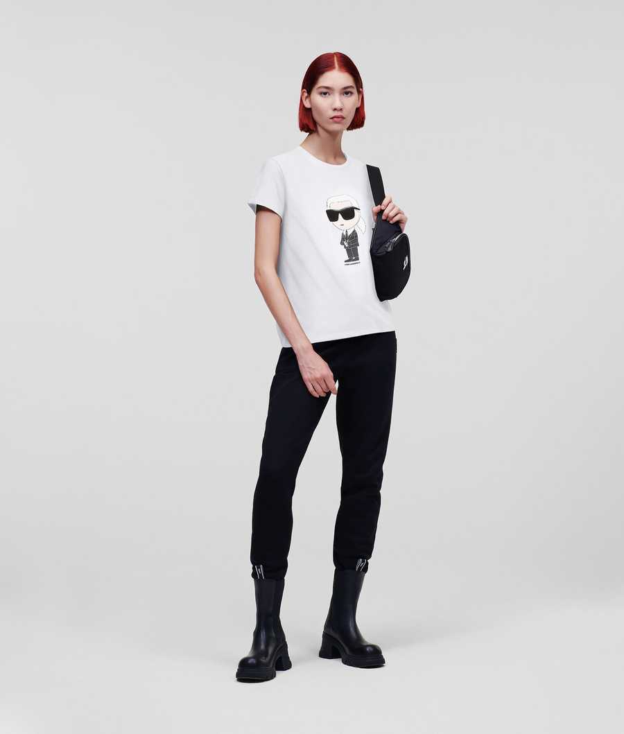 White Women's Karl Lagerfeld Ikonik 2.0 T-Shirts | AE720BAUR