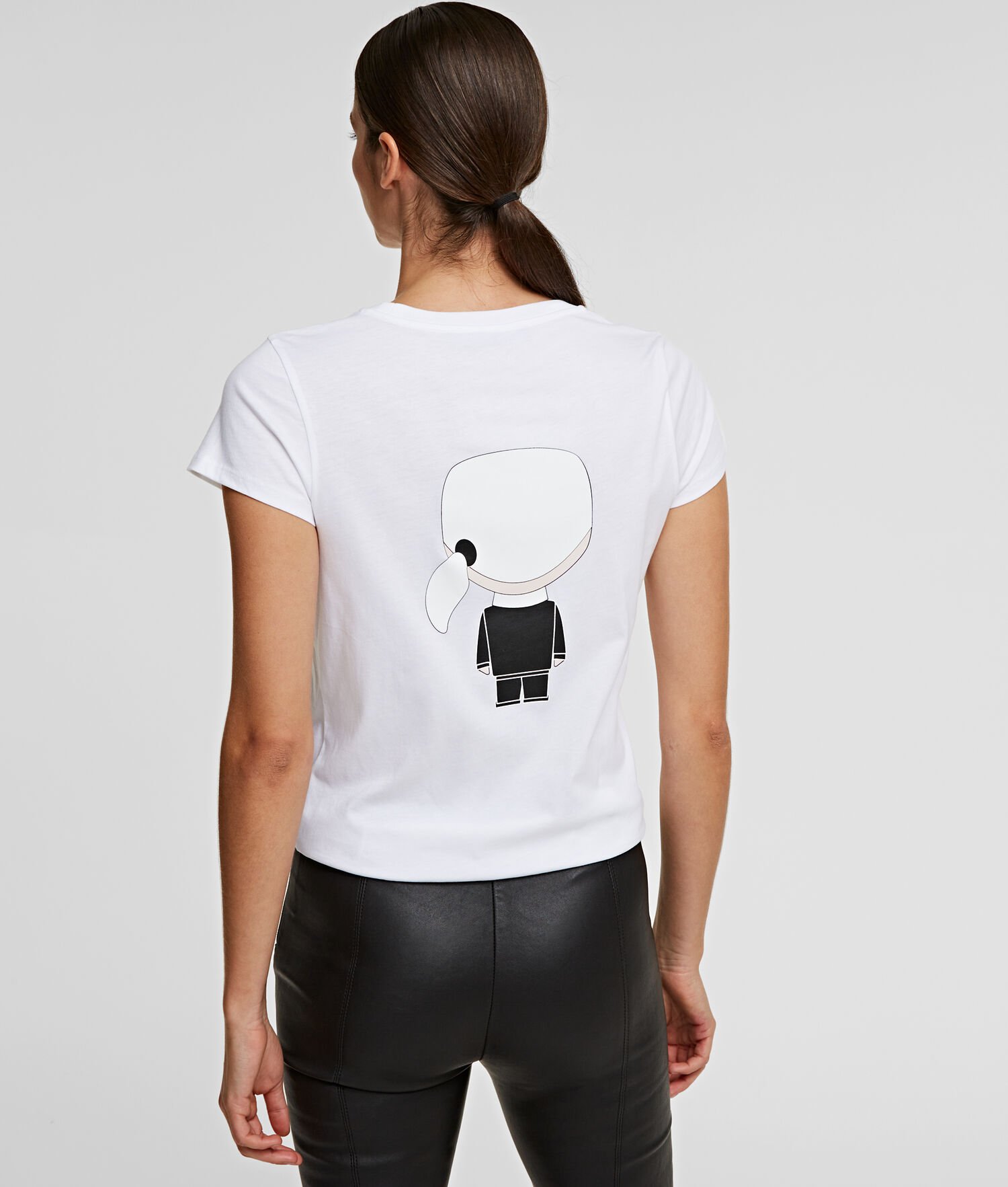 White Women's Karl Lagerfeld Ikonik Karl T-Shirts | AE374GWUN