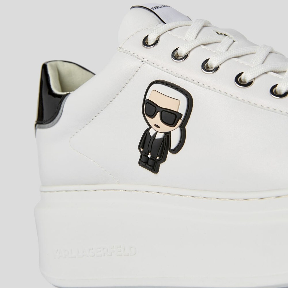 White Women's Karl Lagerfeld K/Ikonik Anakapri Sneakers | AE280OXEJ