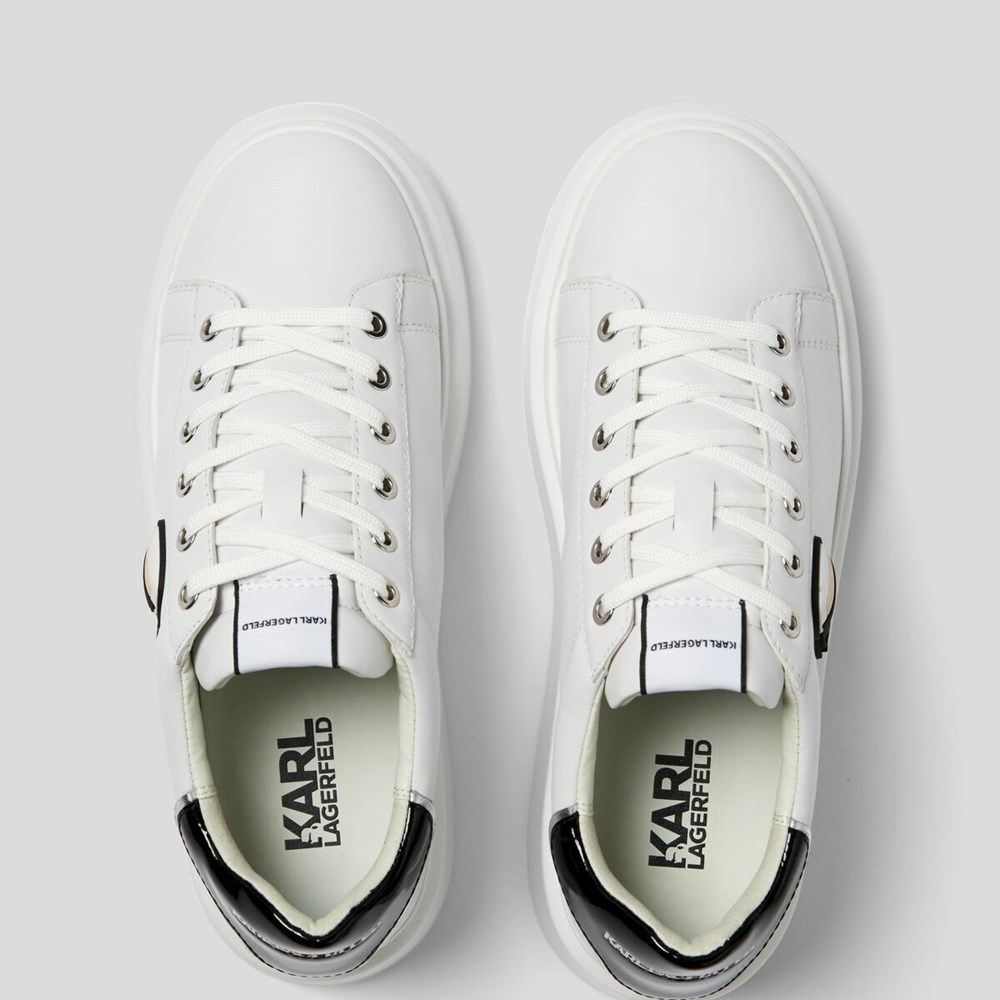 White Women's Karl Lagerfeld K/Ikonik Anakapri Sneakers | AE280OXEJ