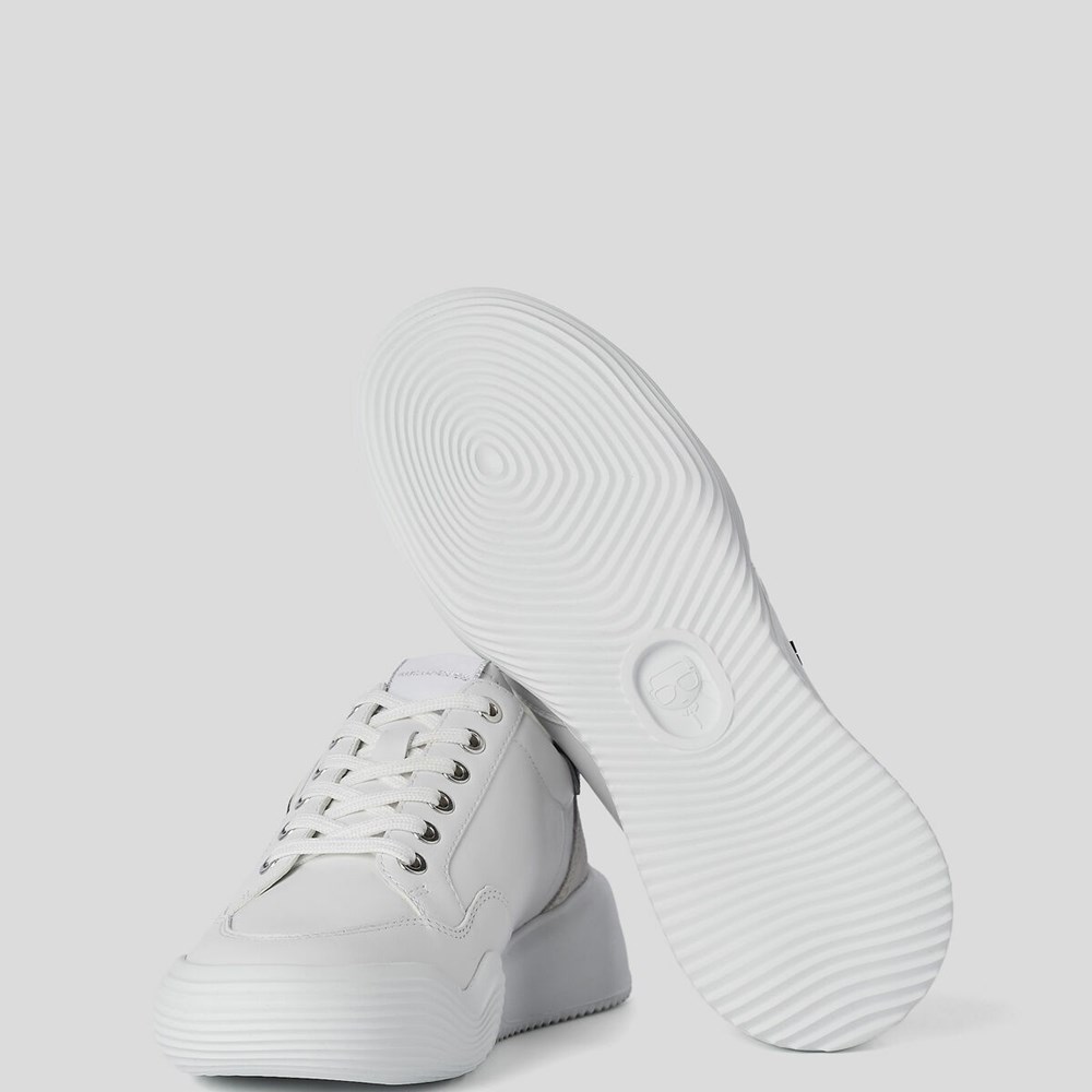 White Women's Karl Lagerfeld K/Ikonik Kapri Run Sneakers | AE238NZGS