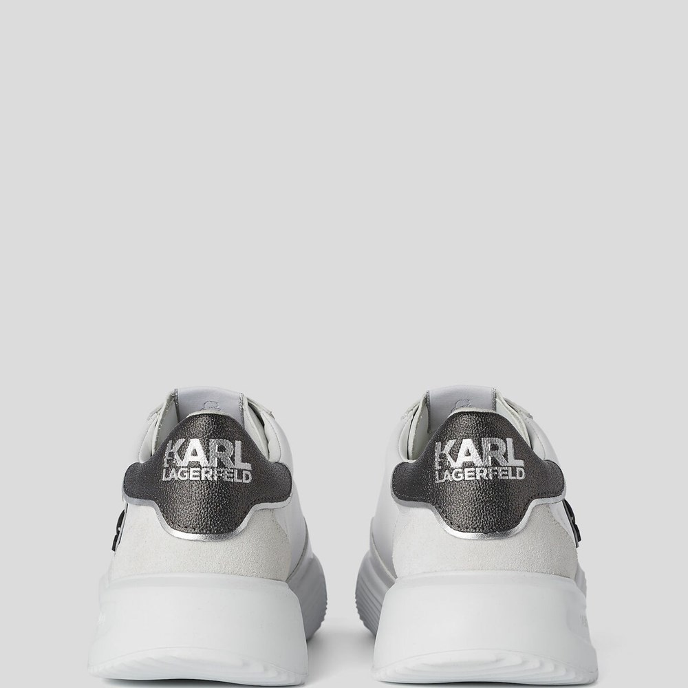 White Women's Karl Lagerfeld K/Ikonik Kapri Run Sneakers | AE238NZGS