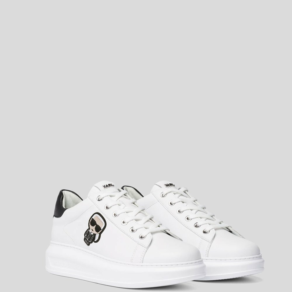 White Women's Karl Lagerfeld K/Ikonik Kapri Sneakers | AE439BGUQ