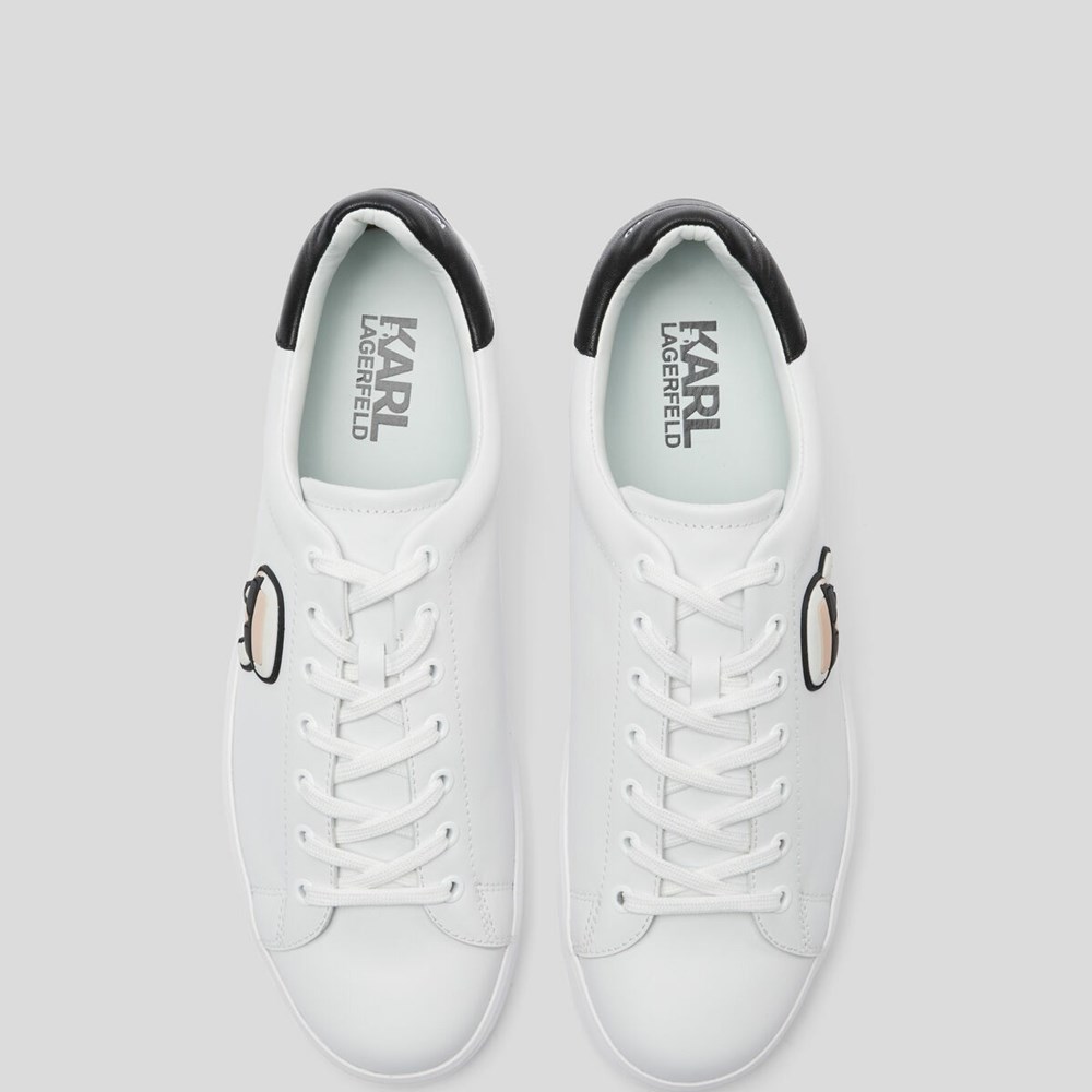 White Women's Karl Lagerfeld K/Ikonik Kapri Sneakers | AE597AGMX