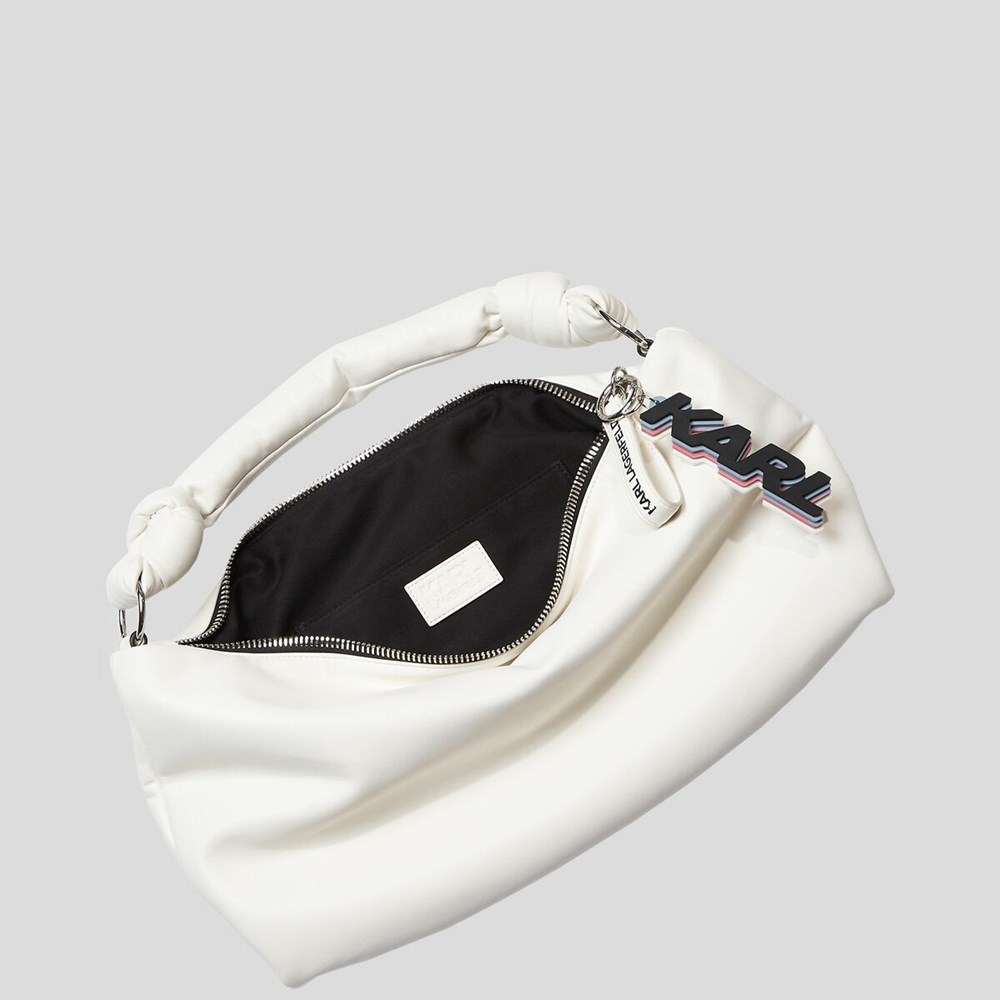 White Women's Karl Lagerfeld K/Knotted Shoulder Bags | AE042YDRK